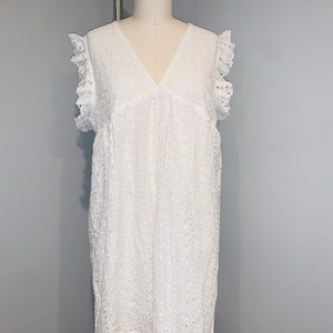 Eyelet white dress